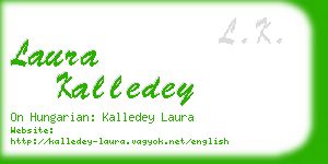 laura kalledey business card